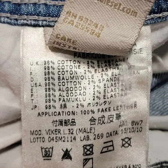 Diesel Light Blue Straight Men's Jeans - Picture 5 of 14